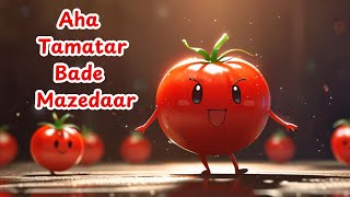 Aha Tamatar Bade Mazedaar  आहा टमाटर  Tamatar Song  Poem for Kids  Hindi Rhymes amp Songs For Kids [upl. by Iilek]