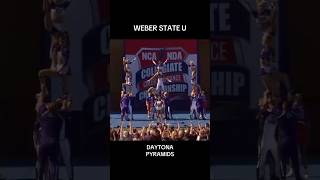 Weber State University Wildcats NCA Daytona Pyramids cheerleading pyramid cheer nca weber [upl. by Airbas]