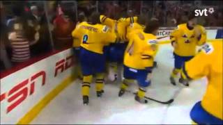 Mika Zibanejads goal in overtime against Russia IIHF WJC Final 2012 [upl. by Lirbij126]