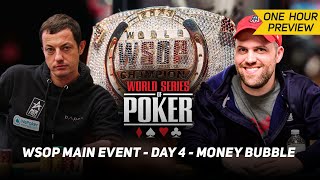 WSOP Main Event Day 4 Money Bubble with Tom Dwan amp Barstool NatePREVIEW [upl. by Hatokad191]