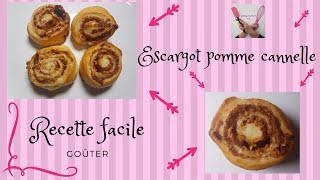 ESCARGOTS POMME CANNELLE recette facile goûter [upl. by Darrick453]