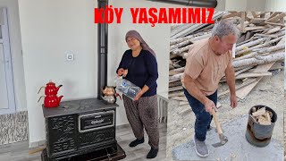 AKŞAM AKŞAM SOBAMIZI YAKTIK VE YENİ EVİMİZDE YAPTIKLARIMIZ [upl. by Viola]