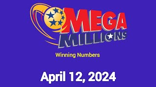 Mega millions winning numbers Friday April 12 2024 [upl. by Lavella72]