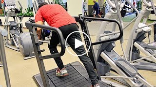 Cardio Challenge 2Minute Skillmill Sled Press  ClubSport June Workout of the Month [upl. by Brander301]