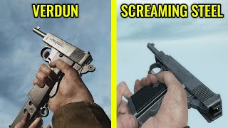 Verdun vs Screaming Steel  Weapons Comparison [upl. by Nauqaj]