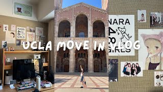 ucla move in vlog 📦  mini room tour [upl. by Ephram]