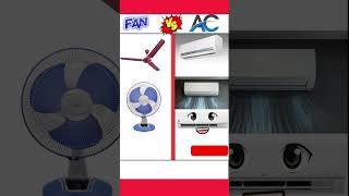 Fan Vs Ac Air Conditioner shortvideo funny foodchallenge [upl. by Neeluqcaj]