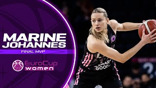 Marine Johanness performance as MVP of the EuroCup Women 202223 Final Game [upl. by Annavas16]