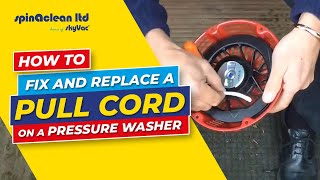 How to Fix and Replace a Pull Cord on a Pressure Washer [upl. by Aztin]