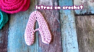 COMO HACER LA LETRA A CROCHET how to crochet letter A [upl. by Asilrac927]