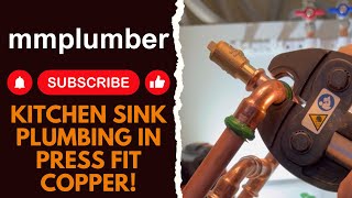 kitchen sink plumbing in press fit copper [upl. by Sonja629]