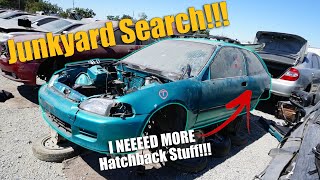 JUNKYARD SEARCH  Civic Hatchback Interior AND Other Parts [upl. by Marybella]