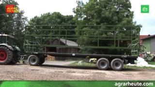 Fliegl Ballenwagen DPW im AGRARTECHNIKMaschinentest [upl. by Areyk]