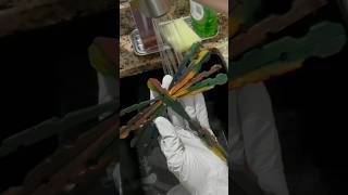 How To Tie Dye Clothespin Dragonfly 😊😎😲craft crafts clothespin shorts [upl. by Hilbert]