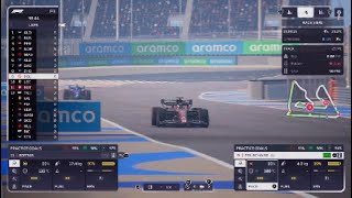 F1 Manager 23 Avoid high risk kerbs test [upl. by Savina260]