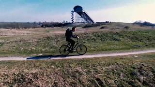 Testing the Merida Crossway 20D  Zoetermeer Buytenpark  Drone video Parrot Bebop 2 [upl. by Enylhsa333]