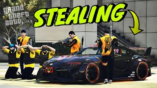 Stealing Animated quotTURBO SUPRAquot from VonOrdonaYT in GTA 5 RP [upl. by Ertemed]