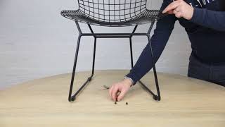 How to Assemble your Bertoia Inspired Replica Dining Chair from La Maison Chic [upl. by Elleret852]