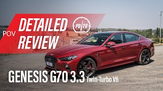 Genesis G70 33T Ultimate Sport Detailed review POV [upl. by Ciapas]