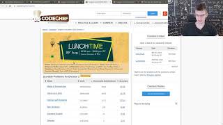 Codechef ProblemSolving go to twitchtverrichto for live chat [upl. by Mutz]