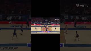 What A Set By Earvin Ngapeth volleyball sports volley editviralshorts highlights [upl. by Aicaca]