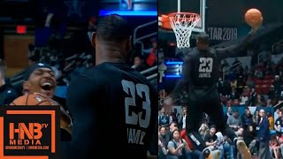 Team LeBron Highlights at 2019 NBA AllStar Practice [upl. by Tnafni]