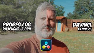 COLORINDO PRORES LOG DO IPHONE 15 PRO  DAVINCI RESOLVE [upl. by Rhodia]