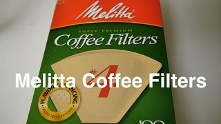 Melitta Coffee Filters in 4 Size Cone Unbleached Natural Brown Paper Filter For  Otaku Coffee [upl. by Gerger]