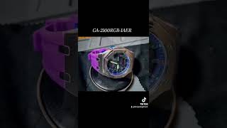 GA2100RGB1AER gshock casioak watch wristgame purple fyp ga2100 fresh exclusive custom [upl. by Seka177]