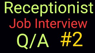 Receptionist interview Questions Answers upgradingway receptionist interview questions answers [upl. by Laaspere]