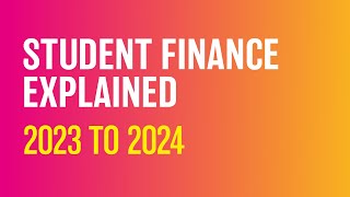 Student Finance Explained 2023 to 2024 [upl. by Tomasz]