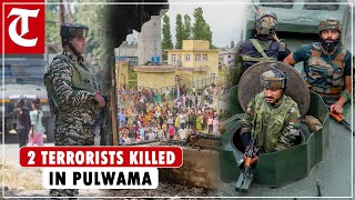 Security forces in action in JampK Two terrorists neutralized after intense hunt in Pulwama [upl. by Syla]