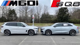 2024 BMW X5 M60i VS Audi SQ8 What’s The Better V8 Luxury SUV [upl. by Dimitri]