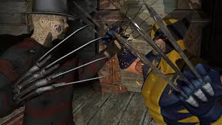 Freddy Krueger vs wolverine animation not mine [upl. by Caine]