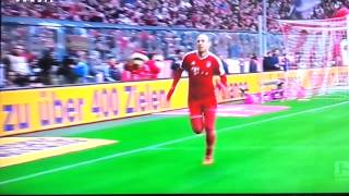 Arjen Robben goal celebration fail [upl. by Ymer562]