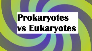 Prokaryotic cells vs Eukaryotic cells chart [upl. by Olnek]