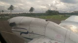 Caicos Express Airways Flight 211 landing in Grand Turk  VQTTL [upl. by Chrisman]