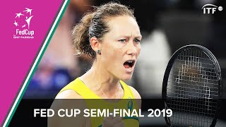 Australia vs Belarus  Fed Cup 2019  Semi Final Highlights [upl. by Meeharbi]