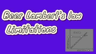 KTU  FIRST YEAR ENGINEERING CHEMISTRY  BTECH  SPECTROSCOPY  BEERLAMBERT’S LAW  LIMITATIONS [upl. by Alyat]