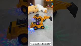 Realistic Construction Excavator amp Bulldozer Toys for Kids  Pushdozer Engineering Vehicle Toy Truck [upl. by Legge]