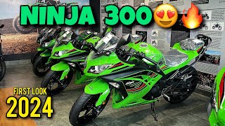 New 2024 Kawasaki Ninja 300😍🔥Complete information🔥Review and Facelift ₹38लाख [upl. by Ekud15]