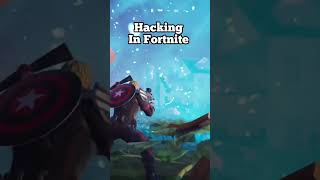 Hacking In Fortnite fortnite fortniteclips fortnitebattleroyale [upl. by Erbma363]