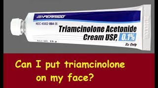 Can I put triamcinolone on my face [upl. by Atinnor154]