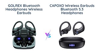 GOLREX vs CAPOXO Bluetooth Earbuds Comparison [upl. by Eeneg851]