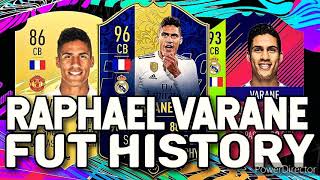 RAPHAEL VARANE FUT HISTORY  FIFA 13  FIFA 22  Raphael Varane Fifa Ultimate Team History [upl. by Iduj]