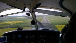 Landing on Runway 20 at Humberside in a PA28 [upl. by Alegnaed800]