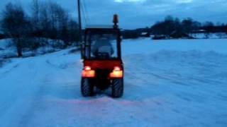 Hako 2700 DA Tractor snow removal [upl. by Tonjes]