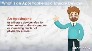 Apostrophe Literary Device  Definition and Examples [upl. by Hebel]