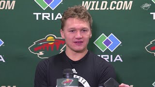 Kirill Kaprizov on the honor of being named Wild alternate captain [upl. by Accebber698]