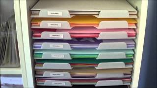 How I Store  12x12quot Cardstock amp Paper  The Card Grotto [upl. by Nilyak]